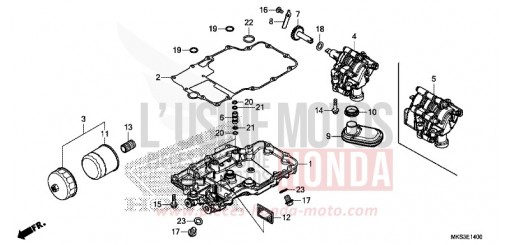 CARTER D'HUILE/POMPE A HUILE CRF1100D4L de 2020